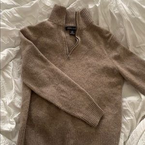 Banana Republic Lambswool Cashmere Zip-Up Sweater